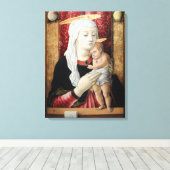 Madonna en Kind 2 - Carlo Crivelli - c1468 Canvas Afdruk (Insitu (Houten vloer))