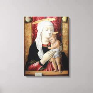 Madonna en Kind 2 - Carlo Crivelli - c1468 Canvas Afdruk