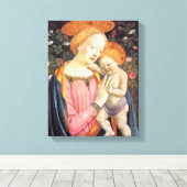 Madonna en Kind 2 - Veneziano - c1432 Canvas Afdruk (Insitu (Houten vloer))