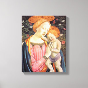 Madonna en Kind 2 - Veneziano - c1432 Canvas Afdruk