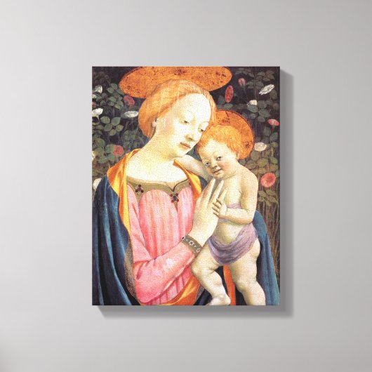 Madonna en Kind 2 - Veneziano - c1432 Canvas Afdruk (Voorkant)