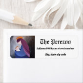 Madonna en kind afbeelding etiket (Insitu)