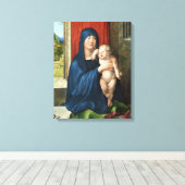 Madonna en Kind - Albrecht Durer - c1496 Canvas Afdruk (Insitu (Houten vloer))