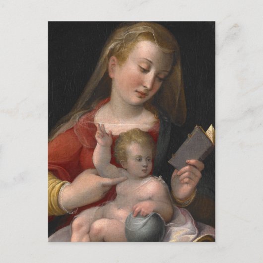 madonna en kind briefkaart (Voorkant)