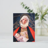 Madonna en kind. Briefkaarten voor fijne kerst (Staand voorkant)