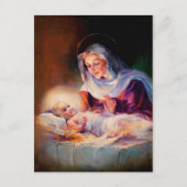 Madonna en kind. Briefkaarten voor fijne kerst (Voorkant)