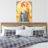 Madonna en kind canvas afdruk (Insitu (Slaapkamer))