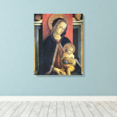 Madonna en Kind - Carlo Crivelli - c1468 Canvas Afdruk (Insitu (Houten vloer))