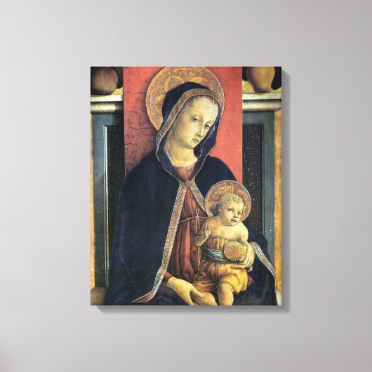 Madonna en Kind - Carlo Crivelli - c1468 Canvas Afdruk (Voorkant)