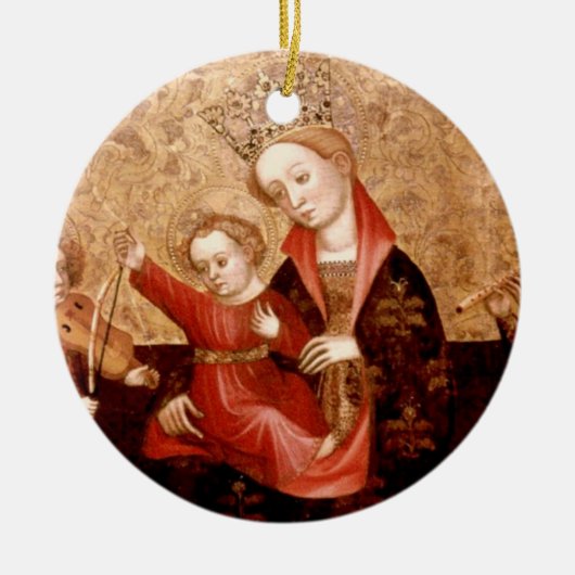 Madonna en kind: Catalunya Keramisch Ornament (Voorkant)