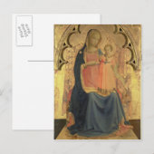 Madonna en Kind, centraal paneel van een triptych Briefkaart (Voorkant / Achterkant)