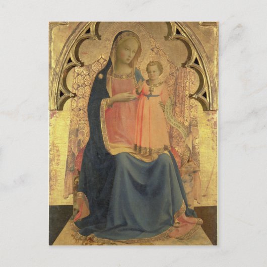 Madonna en Kind, centraal paneel van een triptych Briefkaart (Voorkant)