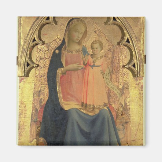 Madonna en Kind, centraal paneel van een triptych Magneet (Voorkant)