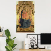 Madonna en Kind, centraal paneel van een triptych Poster (Thuiskantoor)