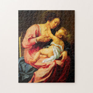 Madonna en kind door Artemisia Gentileschi Legpuzzel