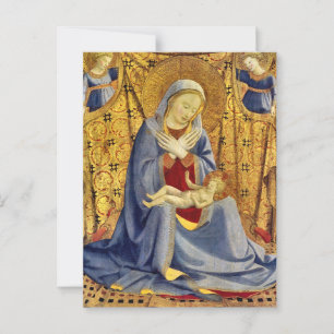 Madonna en Kind door Fra Angelico Briefkaart