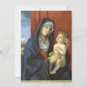 Madonna en Kind door Giovanni Bellini, Baby Shower Kaart