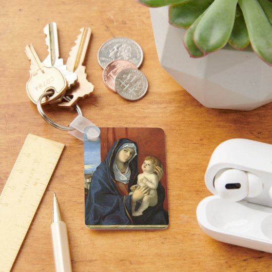 Madonna en Kind door Giovanni Bellini Sleutelhanger (Bureau)