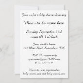 Madonna en kind door Raphael, Baby shower Kaart (Achterkant)