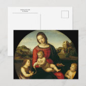 Madonna en Kind door Raphael Briefkaart (Voorkant / Achterkant)