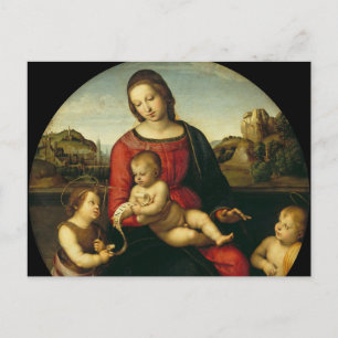 Madonna en Kind door Raphael Briefkaart