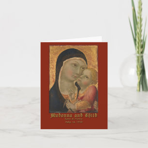 Madonna en Kind door Sano di Pietro Kaart