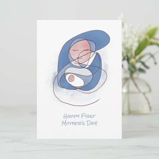 Madonna en kind eerste Moederdag (Staand voorkant)