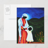 Madonna en kind - Eerste stappen 2008 Briefkaart (Voorkant / Achterkant)