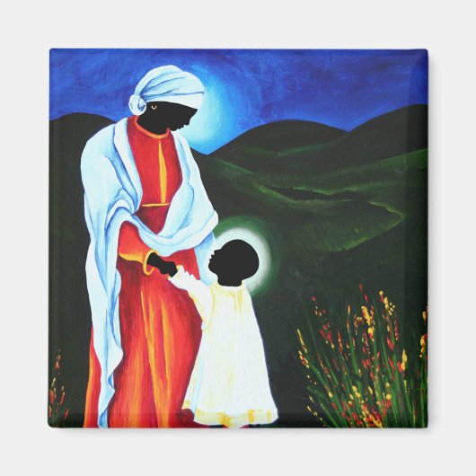 Madonna en kind - Eerste stappen 2008 Magneet (Voorkant)