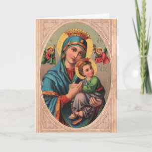  Madonna en kind Feestdagen Kaart