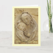 Madonna en Kind Feestdagen Kaart (Voorkant)