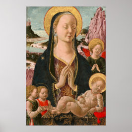 Madonna en Kind - Ferrarese Fijne Kunst Poster