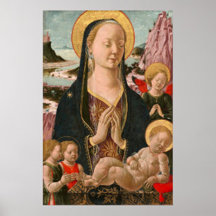 Madonna en Kind - Ferrarese Fijne Kunst Poster
