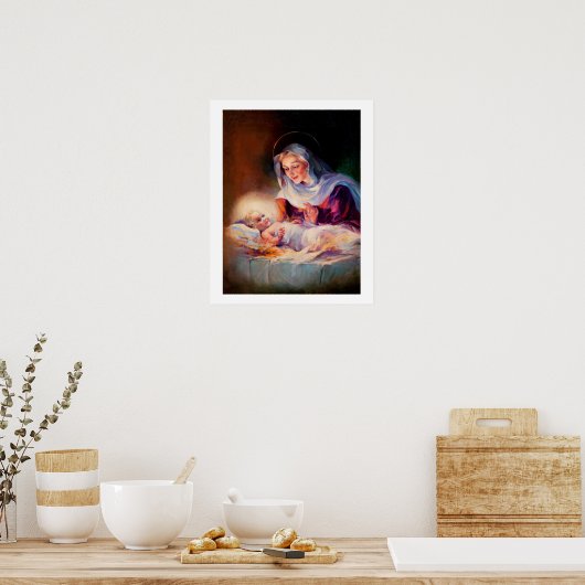 Madonna en kind. Fine Art Poster (Keuken)