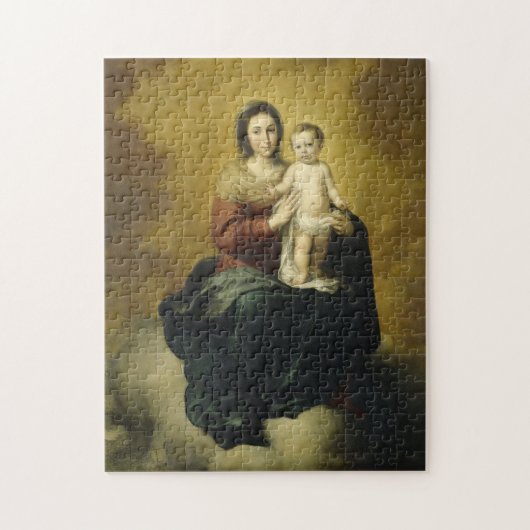 Madonna en kind, Fine Art puzzel Legpuzzel (Verticaal)