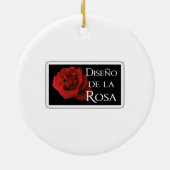 Madonna en kind: Florence, Italië Keramisch Ornament (Achterkant)