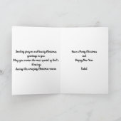 Madonna en kind gevouwen kerst Wenskaart Kaart (Binnen)