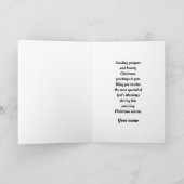 Madonna en kind gevouwen kerst Wenskaart Kaart (Binnen)