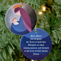 Madonna en kind - Hail Mary kerstversiering