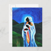 Madonna en kind - Hoop voor de wereld in 2008 Briefkaart (Voorkant / Achterkant)