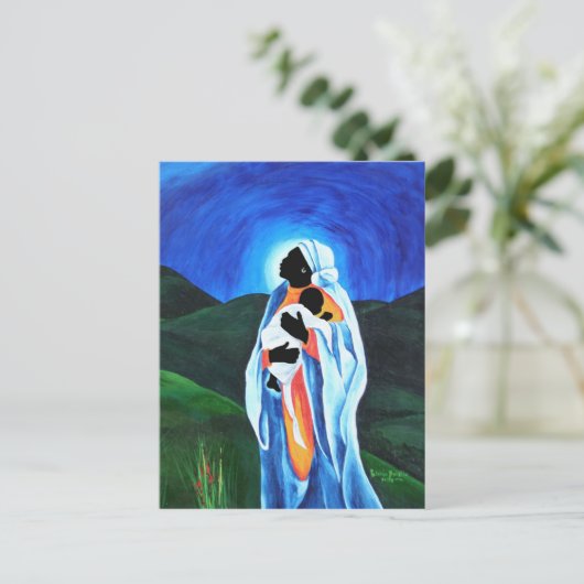 Madonna en kind - Hoop voor de wereld in 2008 Briefkaart (Staand voorkant)