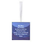 Madonna en kind Houten Kubus Ornament (Rechts)