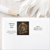 Madonna en Kind in een Floral Lijst, Clara Peeters Etiket (Insitu)