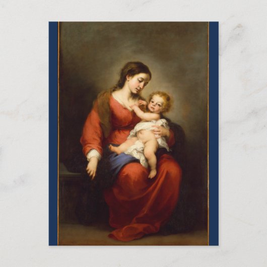 Madonna en kind in Glory ... Briefkaart (Voorkant)