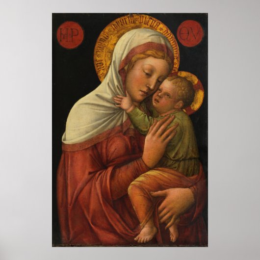 Madonna en kind, Jacopo Bellini (1450s) Poster (Voorkant)