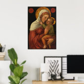 Madonna en kind, Jacopo Bellini (1450s) Poster (Thuiskantoor)