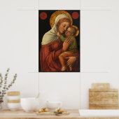 Madonna en kind, Jacopo Bellini (1450s) Poster (Keuken)