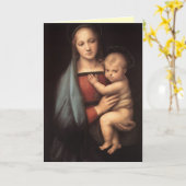 Madonna en kind kaart (Gele Bloem)
