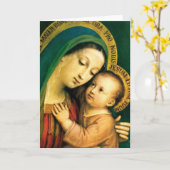 MADONNA EN KIND KAART (Gele Bloem)