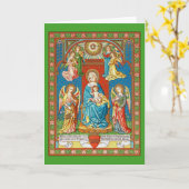 Madonna en kind Kaart (Gele Bloem)